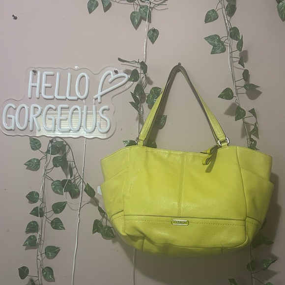 Coach Vibrant Yellow Tote Bag - Picture 1 of 5